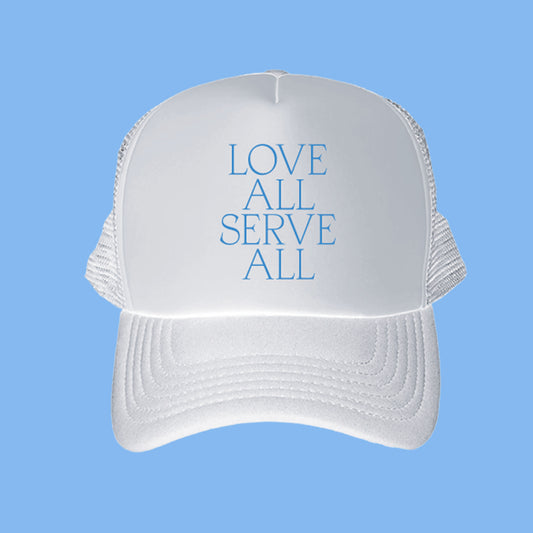 LOVE ALL SERVE ALL | TRUCKER HAT